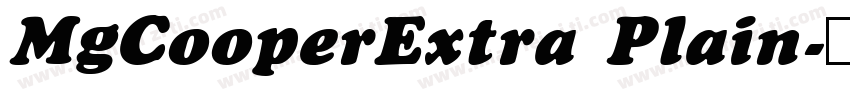 MgCooperExtra Plain字体转换